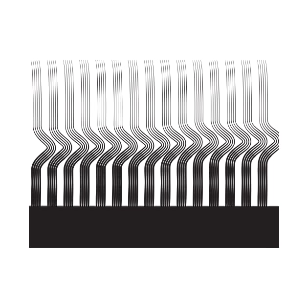 black and white paint stripes Minimal by carolsalazar