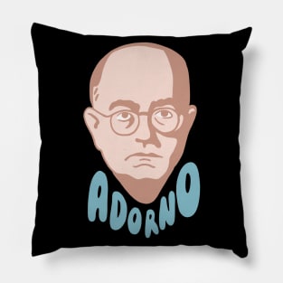 Theodor Adorno Face Pillow