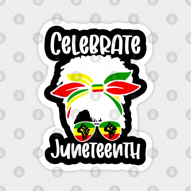 Celebrate Juneteenth Ancestors Black African American Magnet by ZimBom Designer