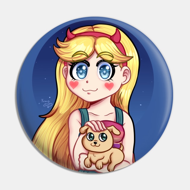 Star&Puppy Pin by YumomoChan