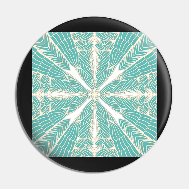 Teal n’ Beige Ripples Mandala - Intricate Digital Illustration - Colorful Vibrant and Eye-catching Design for printing on t-shirts, wall art, pillows, phone cases, mugs, tote bags, notebooks and more Pin by cherdoodles