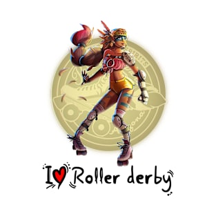 I Love Roller Derby T-Shirt