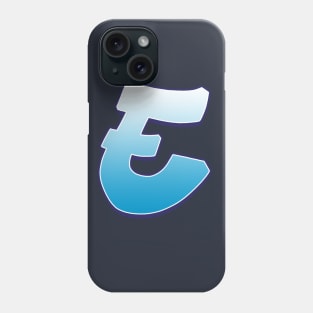 E- Blue Phone Case