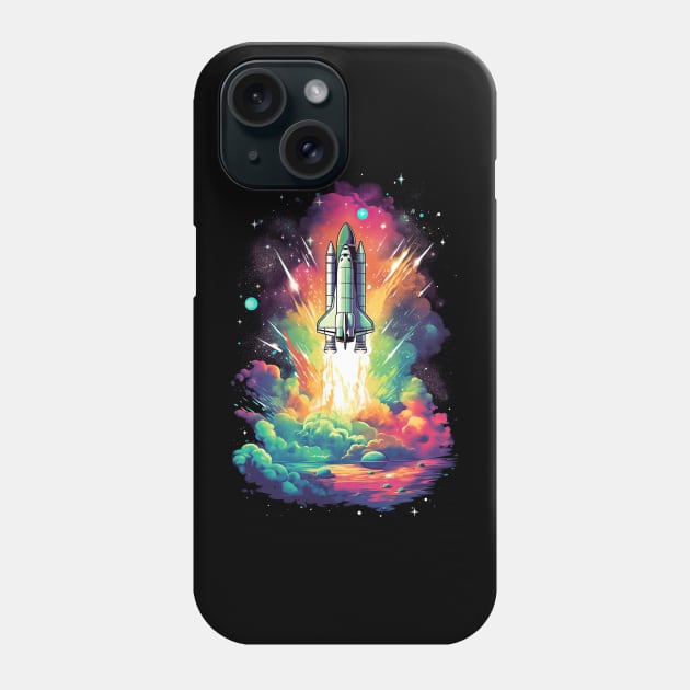 Space Shuttle Launch Phone Case by koalafish