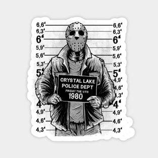 Jason Mug Shot Magnet