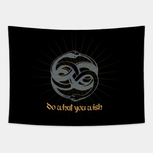 Do What You Wish Auryn Orobourous Tapestry