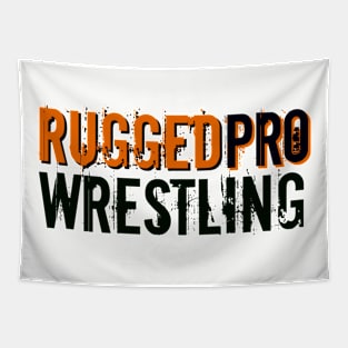 RUGGEDpro black/orange logo Tapestry