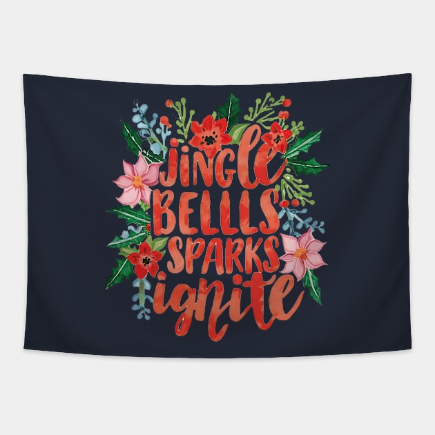 Jingle Bells Sparks Ignite Christmas Special Tapestry by Joker & Angel