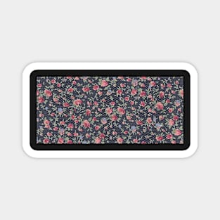 Flowers and Polka Dots Magnet