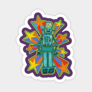 Super Cool Robot with Shooting Stars Magnet