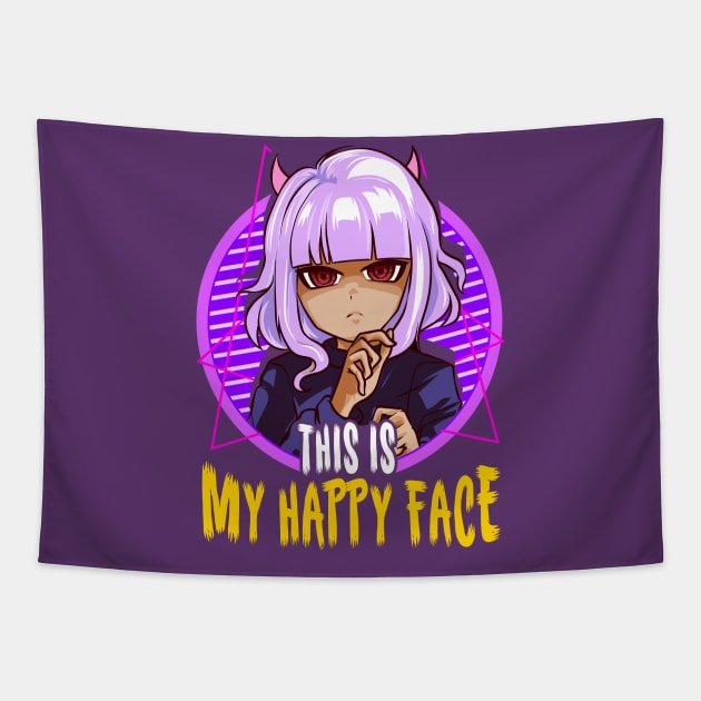 Halloween Anime Girl Design Gift Tapestry by creative