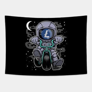 Astronaut Litecoin Lite Coin LTC To The Moon Crypto Token Cryptocurrency Wallet Birthday Gift For Men Women Kids Tapestry