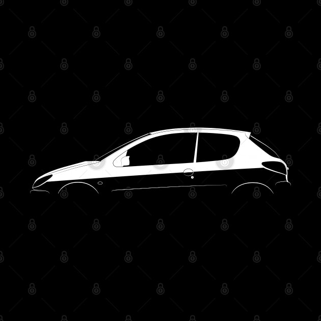 Peugeot 206 GT Silhouette by Car-Silhouettes