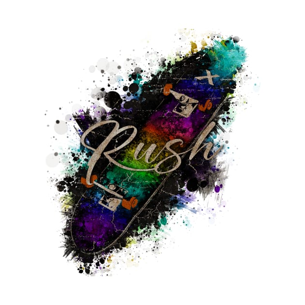 Skateboard X RUSH VINTAGE by GLOBALARTWORD