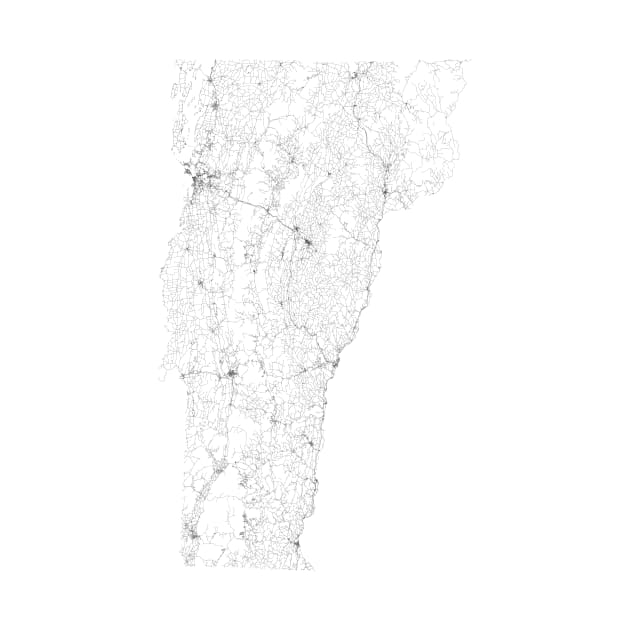 Vermont Roads (Black) by mycologist