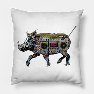 Walkie Talkie Warthog Pillow