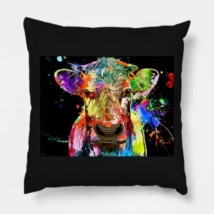 Cow Grunge Pillow