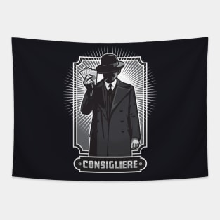 Character Metaphor- Mafia Mobster Consigliere 2.0 Tapestry