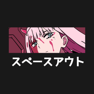 Darling in the Franxx  Zero Two Color Anime Manga Girl Text T-Shirt