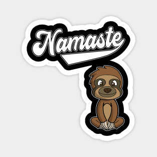 Yoga Namaste Sloth Meditate Spiritual Healthy Life Magnet