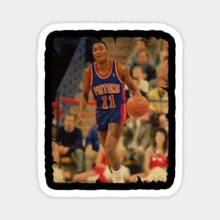 Isiah Thomas - Vintage Design Of Basketball Magnet