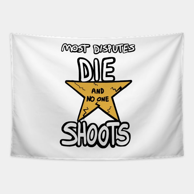 Most Disputes Die and No One Shoots - A.Burr Tapestry by MelloArt