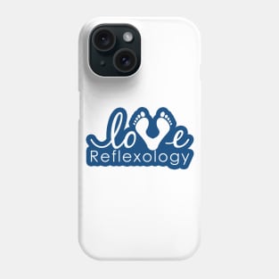 Love Reflexology (Blue outline) Phone Case