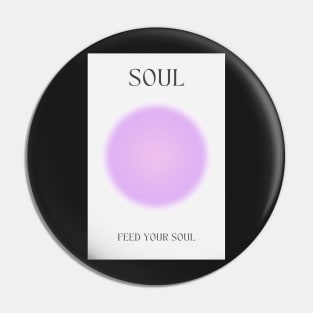 Soul - Mind Body Soul Purple Aura Pin