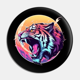 wild tiger Pin