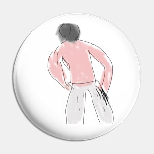 A guy from behind Pin