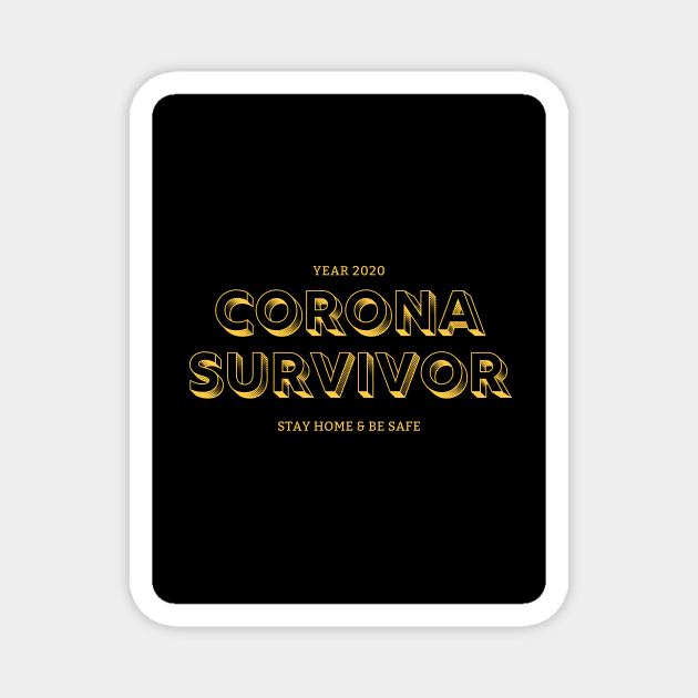 2020 Corona Survivor Magnet by defoxie