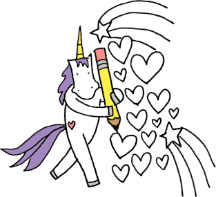 Unicorn Doodle Magnet