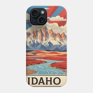 Idaho United States of America Tourism Vintage Poster Phone Case