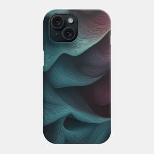 Colorful Textured Abstract Wave Pattern Phone Case