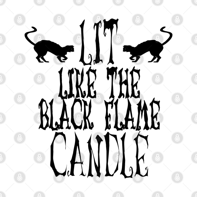 Lit Like the Black Flame Candle by frostieae