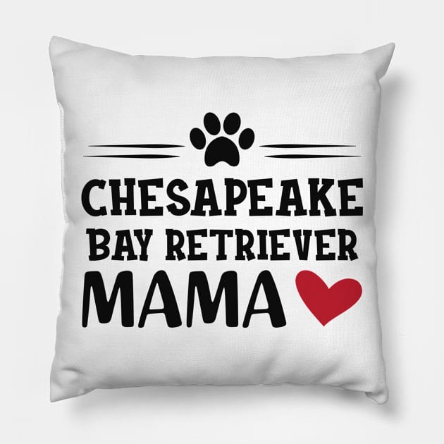 chesapeake bay retriever mama Pillow by KC Happy Shop