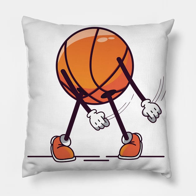 Flossing Basketball Pillow by Noveldesigns