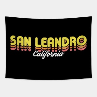 Retro San Leandro California Tapestry