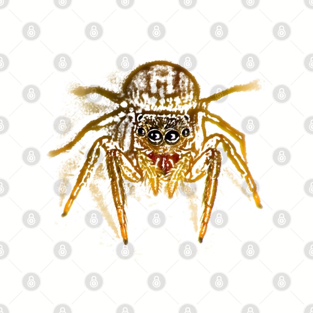 Unique and organic photo of a jumping spider looking right at you by AvonPerception