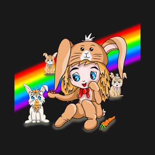 Rainbow Rabbits T-Shirt