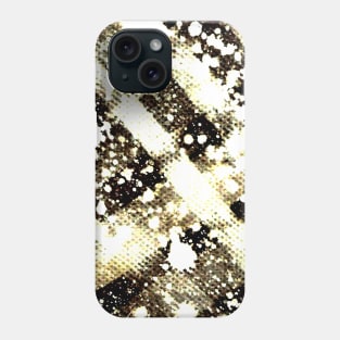 black and white bleach effect texture design Phone Case