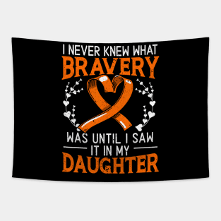 I Never Knew What Bravery Was Leukemia Awareness Supporter Tapestry