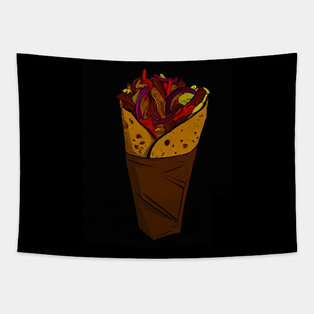 Doner Kebab Durum Tapestry by Imutobi