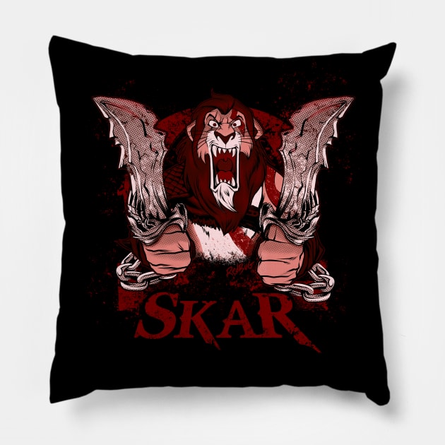 Skar Pillow by RedBug01