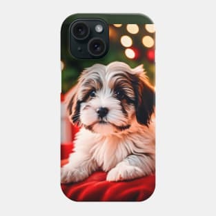 Cute Havanese Puppy Dog Christmas Phone Case