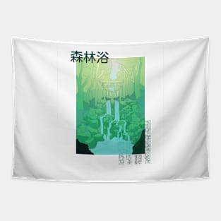 Cool Anime Design, Vintage Style, Landscape Tapestry