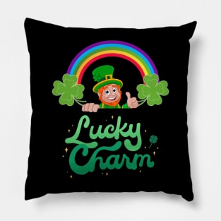 Lucky Charm Leprechaun St Patrick's Day Pillow