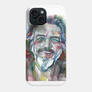 ALAN WATTS watercolor portrait.6 Phone Case