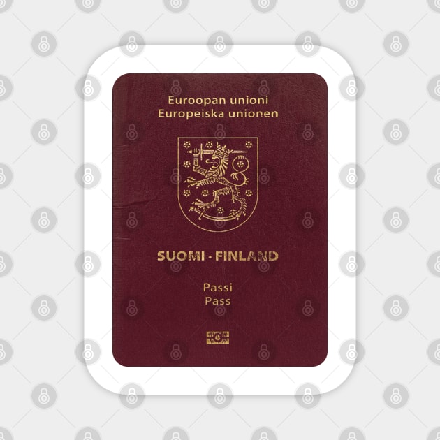 Finland Passport Magnet by Islanr