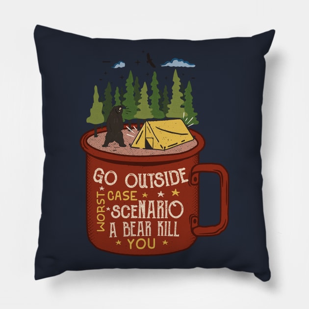 scenario a bear kill Pillow by MSC.Design